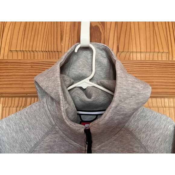 Nike Sportswear Tech Fleece Windrunner Hoodie Heather Grey Size Large FB7921-063 - Picture 2 of 10